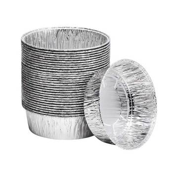 8'' Disposable Aluminum Foil Round Baking Pans