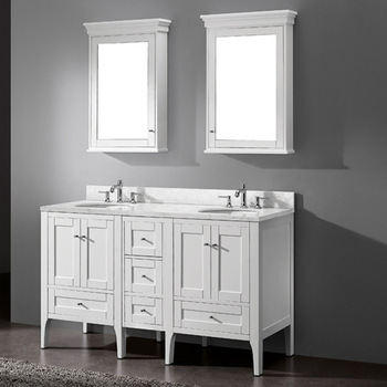 Modern Marble Bathroom Vanity Double Sink