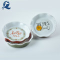 Personalizzazione Piatto Fine Applique Frutta in Ceramica