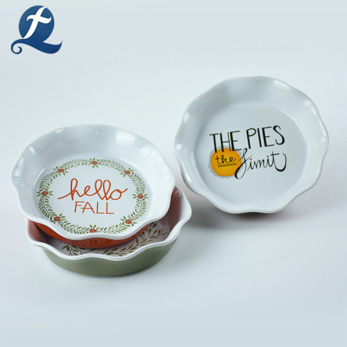 Customization Fine Applique Fruit Ceramic Plate