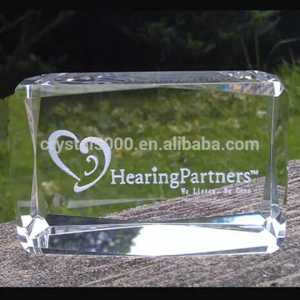 3d photo crystal cube