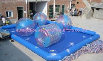 Iso Certification 0.9mm Pvc Inflatable Swimming Pools / Fire Proof / Hydrolytic Resistance