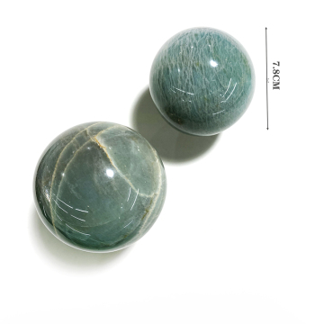Sfera kristal bulan hijau berkualiti tinggi borong untuk penyembuhan dan hiasan