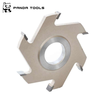 Hot Sale Six Blade Slot Wood Cutter V Groove Milling Cutter" could be shortened and optimized for a search engine as: "Six Blade