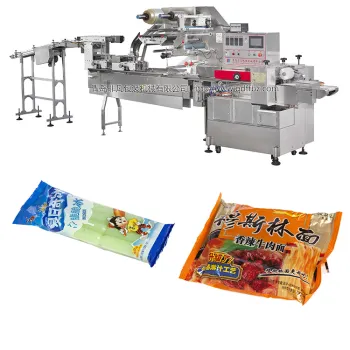 Pillow Type Horizontal Biscuit Packing Machine for Cookies and Chocolate Bars