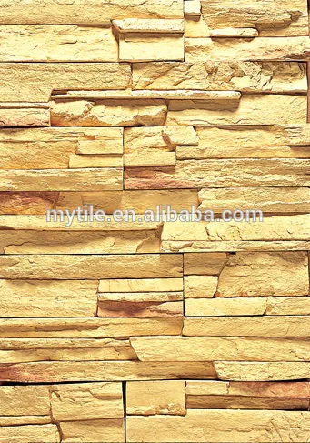 Yellow wall stone panel natural culture stone
