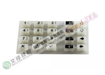 Good Flexible Water - Proof Silicone Rubber Keypad For Cellphone Remote Controller