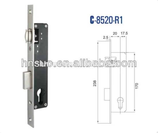 Captn C-8520R1 Iron Bead mortice lock body