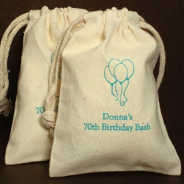 Muslin Bag/ Party Favor Bag/ Wedding Bag & Promotional Muslin Bags