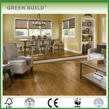 Scraped Golden Hickory Laminate Wood Flooring