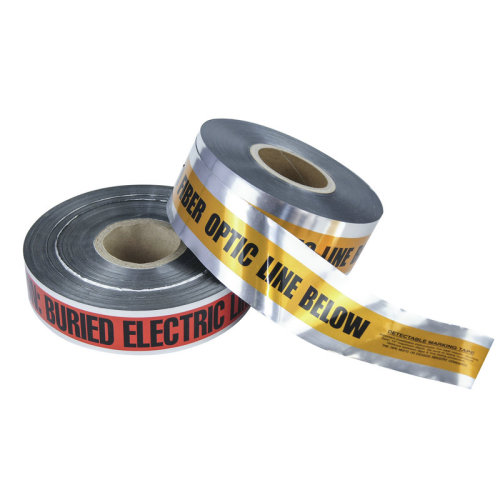地下で検出可能なアルミニウム警告テープ