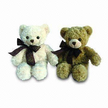 Teddy Bears in Various Colors and Designs, Made of Plush, Filled with 100% PP Cotton inside