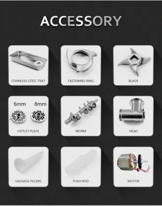 FEST 1500 Watts Electric Meat Sausage Grinder