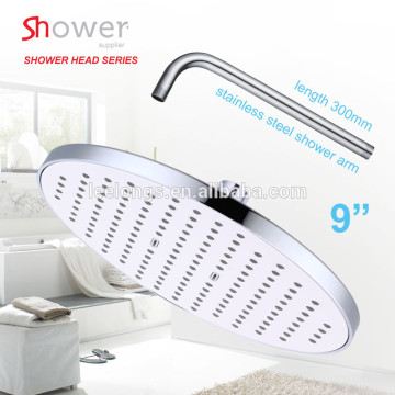 9 inci berkualitas tinggi putih abs krom tinggi udara tekanan udara menghemat kepala shower overhead