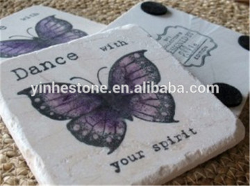 2016 New designed imaged marble coaster