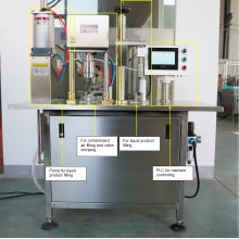 Macchina di riempimento di aerosol semiautomatico in vendita