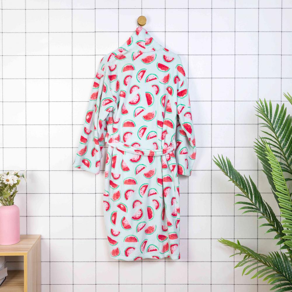 printed plus size bathrobes for women