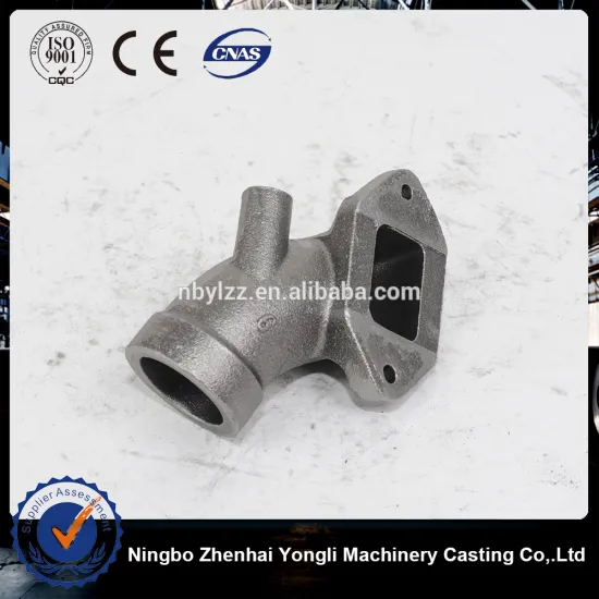 Best choice Diesel oil iron casting linking pipe joint EN-GJS-400-18,farm diesel engine tractors iron casting parts exhaust pipe