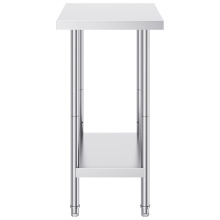 stainless steel prep table Hot Selling Stainless Steel Double Layer Work Table Factory