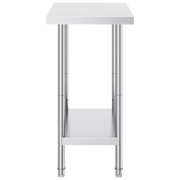 stainless steel prep table Hot Selling Stainless Steel Double Layer Work Table Factory