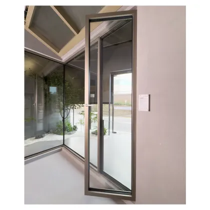 Custom Design Champagne Soundproof Balcony Windows