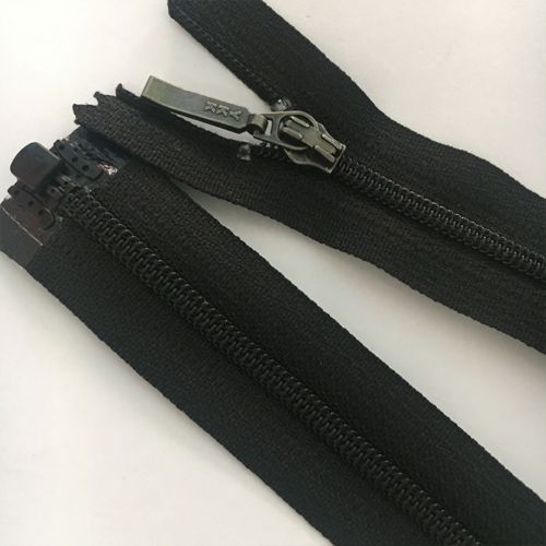 Zíperes de nylon branco ou preto para vestuário