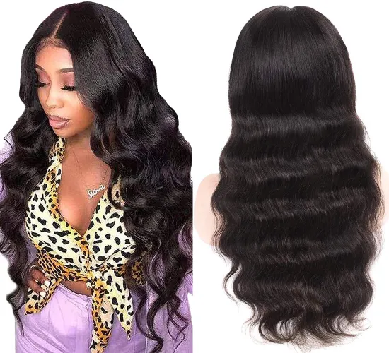 Uniky Body Wave Wigs 13x4 Transparent Lace Front Wig Human Hair Soft Shiny High Quality Brazilian Hair Wig