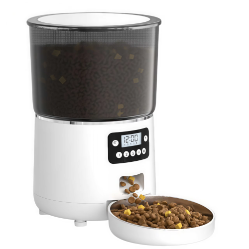 Automatic Stainless Steel Pet Feeder Smart Programmable Battery Operated Food Dispenser Large Capacity Waterproof Cat Dog