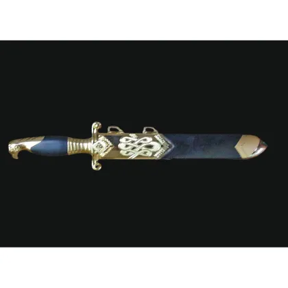 Handcrafted Short Sword with Decorative Blade