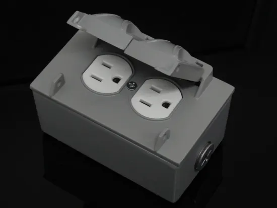 IP66 Protection Level Electric iron floor plug socket box suit for nema receptacle