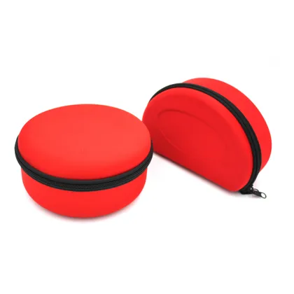 Round shape portable EVA makeup travel case for solid perfume