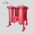 Duplex inline oil filter housing welded type