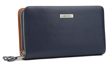 Hot New fashion men wallets long zipper blue purse women clutch wallet bag