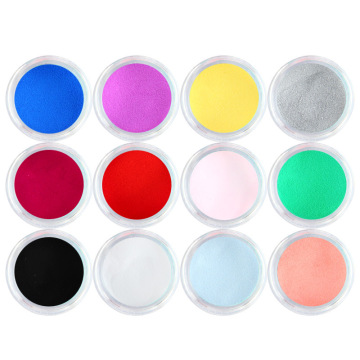 12 Colors Acrylic Powder Nail Decoration For Nail Art Powder Shiny Glitter Dust Acrylic UV Powder Dust Nail Art Kit Decoration