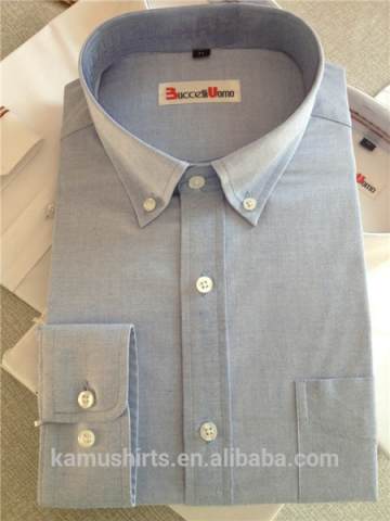 Mens Blue Chambray Shirt Long Sleeve The Modern Oxford Shirt