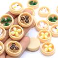 3D Mini Chinese Voedsel Modellen Gestoomde broodjes Dumplings Zongzi Beeldjes Miniaturen Poppenhuis Decor Speelhuis Speelgoed
