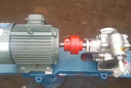 External gear driven lubrication system oil pump