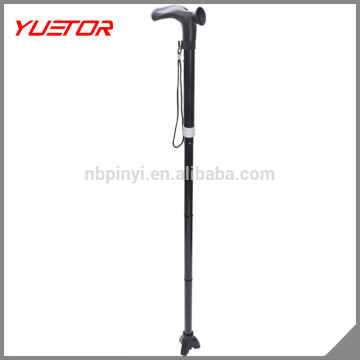 Foldable aluminum alloy anti shock elderly walking stick
