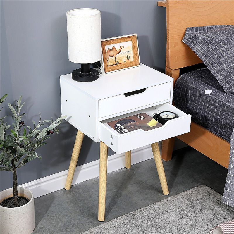 3 Drawer White Nightstand 6 Jpg