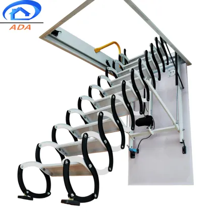 Remote Control Folding Attic Electric Step Ladder