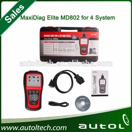 100% Original autel maxidiag elite md802 all systems, Autel MD802 full systems with best price!