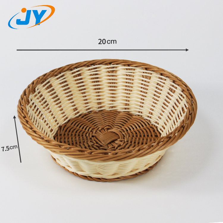 Oval poly snacks storage basket for supermarket