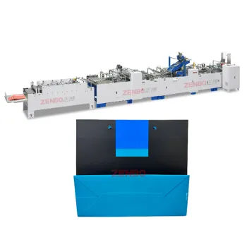 ZB50S-1 Semi-Auto Water Glue Paper Bag Production PLC Machine
