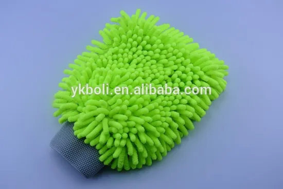 Double-sided Microfiber Chenille Cleaning Mitten Car Screen Washing Glove