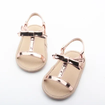Stylish kids girls party footwear baby PU leather sandals