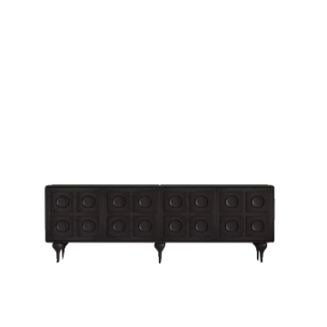 PurelyFeel French Solid Wood Retro TV Cabinet Tea Table Combination