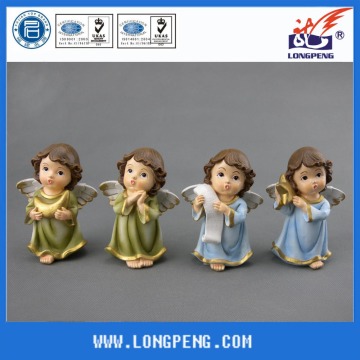 Resin hand painted angel figurine for sale,home decoration holiday gift,christmas angel decorations
