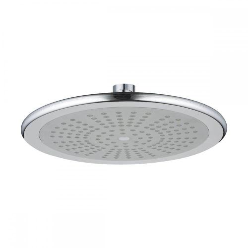 Silver Round Chromed Plastic Multi-function Overhead Shower