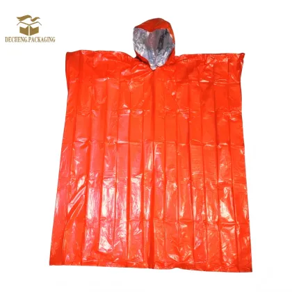 Outdoor Camping Survival Raincoat Emergency Blanket