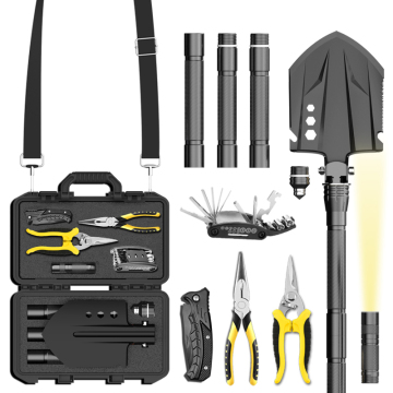 Multifunctional Tactical Camping Survival Folding Shovel Toolkit